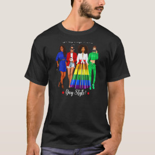 Womens Girls Trip Lgbtq Vacation Gay Black Woman H T-Shirt