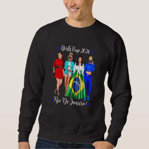 Womens Girls Trip Rio De Janeiro Vacation Cute Wom Sweatshirt