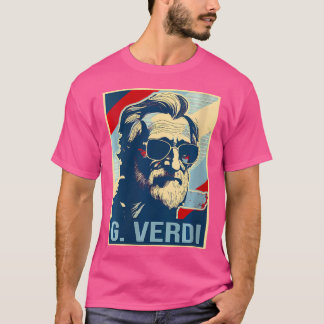 Womens Giuseppe Verdi Poster Italian Opera T-Shirt
