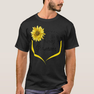 Womens Glamma Gift Happiness Is Being A Glamma  T-Shirt