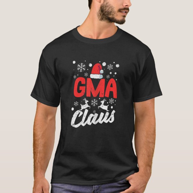 Womens Gma Claus Santa  Grandma Christmas Pajamas  T-Shirt (Front)