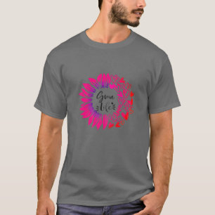 Womens Gmalife Flower Heart Valentine's Day T-Shirt