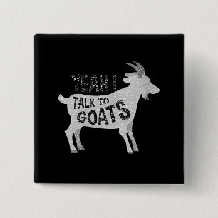 Womens Goat Gifts For Goat Lovers Funny 15 Cm Square Badge