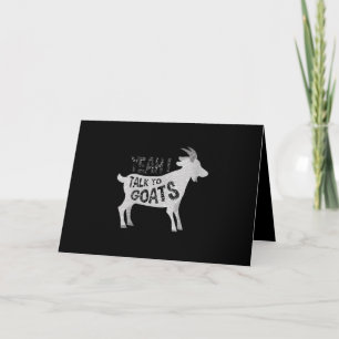 Womens Goat Gifts For Goat Lovers Funny Holiday Card