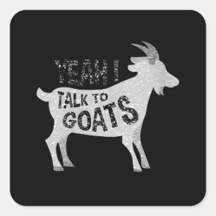 Womens Goat Gifts For Goat Lovers Funny Square Sticker