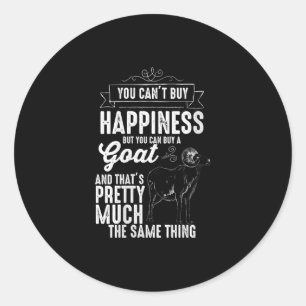 Womens Goat Lover Goat Gift Classic Round Sticker
