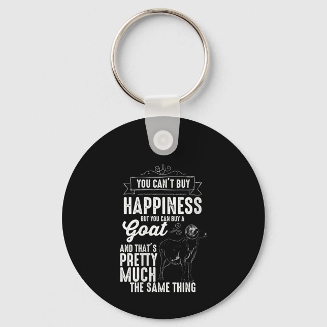 Womens Goat Lover Goat Gift Key Ring (Front)