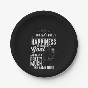 Womens Goat Lover Goat Gift Paper Plate