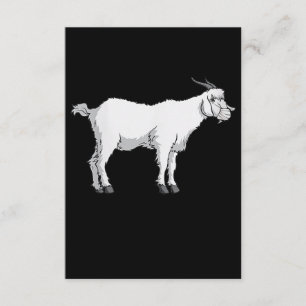 Womens Goat Wearing Medical Face Mask Funny Goat Enclosure Card