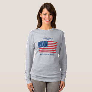 Women's "God Bless The USA" Long Sleeve Tee