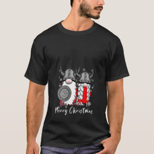 Womens God Jul Merry Christmas Nordic Gnome Viking T-Shirt