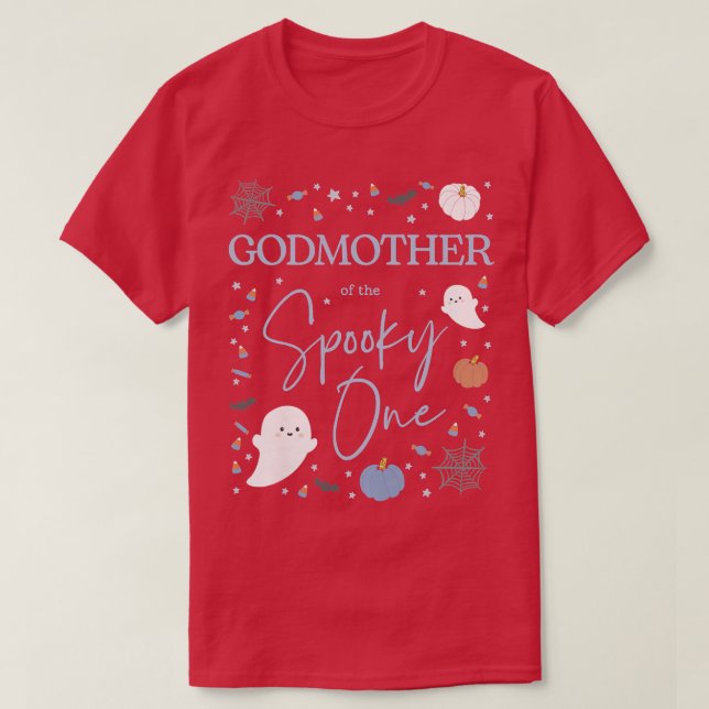 Womens Godmother of the Spooky One First Birthday  T-Shirt (Design Front)