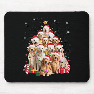 Womens Golden Retriever Christmas Tree Ornament De Mouse Mat