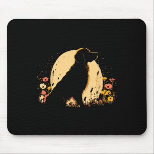 Women's Golden Retriever Lover Dog Owner Wildflowe Mouse Mat