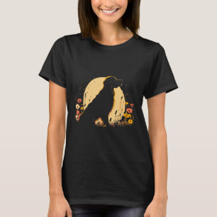Women's Golden Retriever Lover Dog Owner Wildflowe T-Shirt