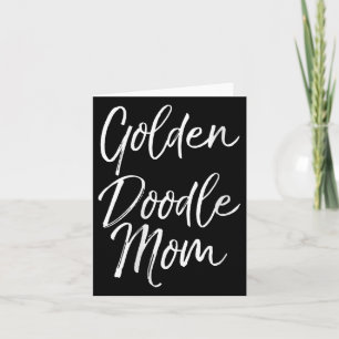 Womens Goldendoodle Odle Mother's Day Gift Cute Go Card