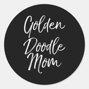 Womens Goldendoodle Odle Mother's Day Gift Cute Go Classic Round Sticker