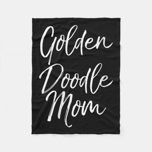 Womens Goldendoodle Odle Mother's Day Gift Cute Go Fleece Blanket (Front)