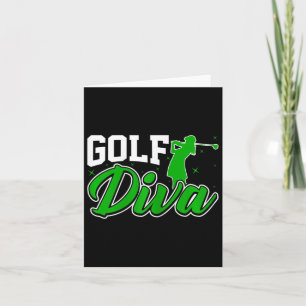 Womens Golf Diva - Funny Golfing Golf Lover Women Card