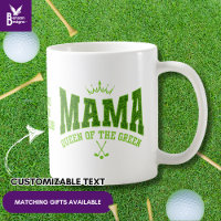Women's Golf MAMA QUEEN OF THE GREEN Custom