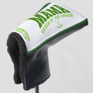 Women's Golf MAMA QUEEN OF THE GREEN Custom PUTTER Golf Head Cover