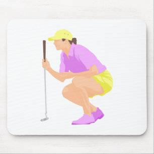 Womens Golf Mouse Mat