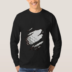 Womens Golf Themed Golf Ball Vintage Funny Golfers T-Shirt