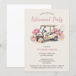 Women's Golfing Retirement Party Invitation
