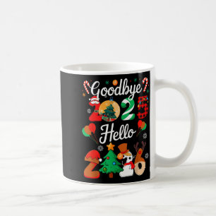 Womens Goodbye 2025 Hello 2026 Christmas Matching Coffee Mug