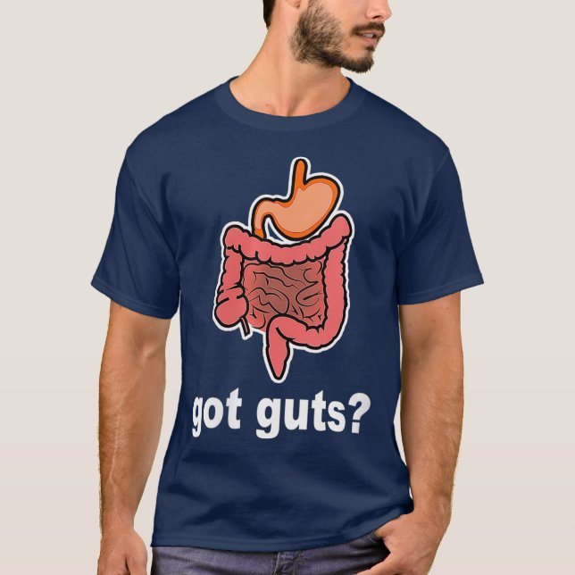 Womens Got Guts Funny Gastrointestinal GI Nurse T-Shirt (Front)