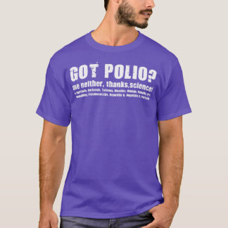Womens Got Polio Me Neither Thanks Science T-Shirt