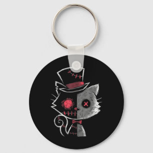 Womens Goth Summer Graphic Harajuku Gothic Creepy Key Ring