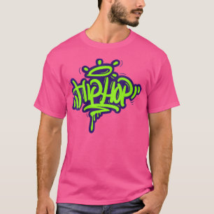 Womens Graffiti Writing Urban Hip Hop Graphic T-Shirt