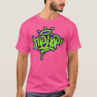 Womens Graffiti Writing Urban Hip Hop Graphic T-Shirt