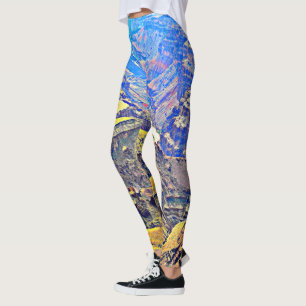 Women's "Grand Canyon" in Pastel Leggings. Leggings