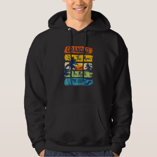 Womens Grandad The Man The Myth The Legend Beach S Hoodie