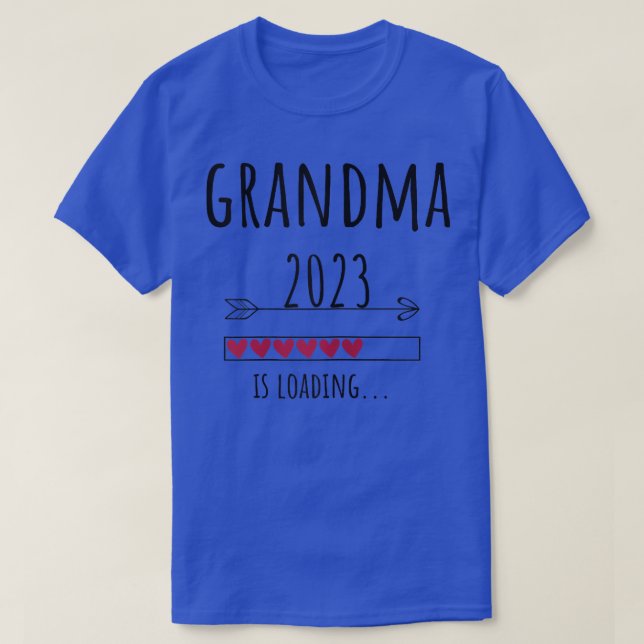 Womens Grandma 2023 Announcement Pregnancy Baby Gr T-Shirt (Design Front)