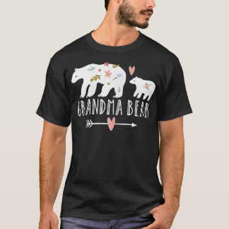Womens Grandma Bear One Cub Grandma Bear Grandma F T-Shirt