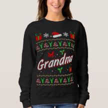 Womens Grandma Christmas T-shirt gift idea