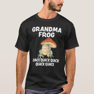 Womens Grandma Frog Animal Pun Love Amphibian Toad T-Shirt