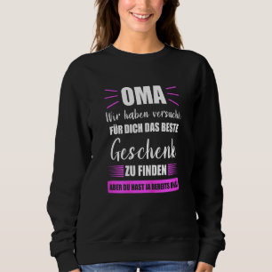 Womens Grandma Grandmother Grandson Family Sweatshirt