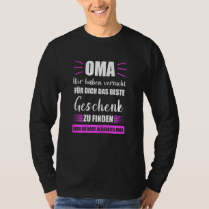 Womens Grandma Grandmother Grandson Family T-Shirt