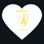 Womens Grandma Grandson Granddaughter Childhood Heart Sticker<br><div class="desc">Womens Grandma Grandson Granddaughter Childhood</div>