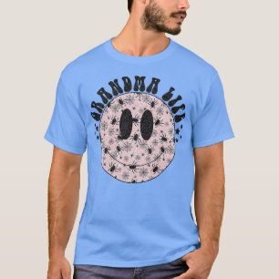 Womens Grandma Life Ghost Spooky Face Shirt, Hallo T-Shirt