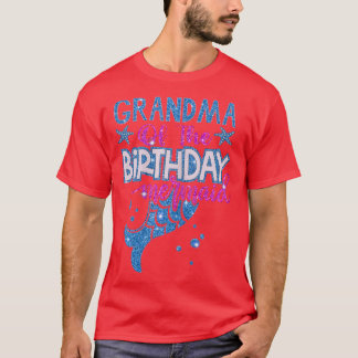 Womens Grandma Of The Birthday Mermaid Family Matc T-Shirt