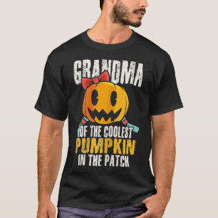Womens Grandma of the coolest pumpkin in the patch T-Shirt