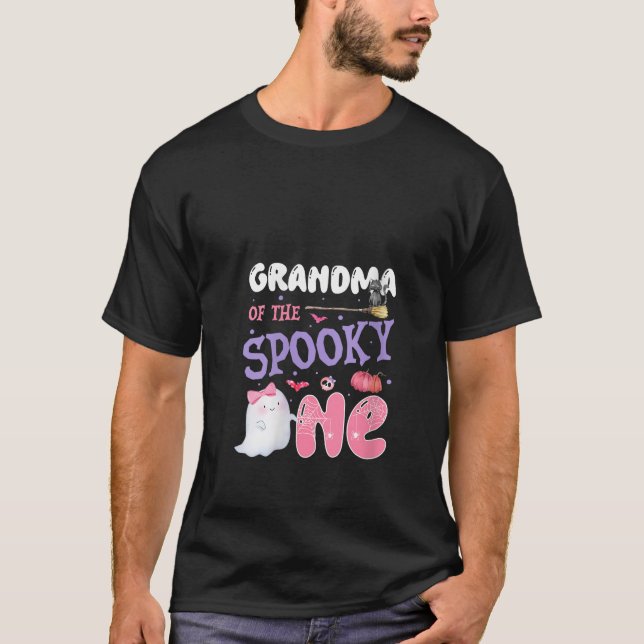 Womens Grandma Of The Spooky One 1st Birthday Hall T-Shirt (Front)