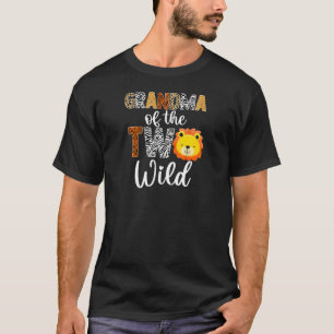 Womens Grandma of the Two Wild Nana Baby Lion 2nd  T-Shirt