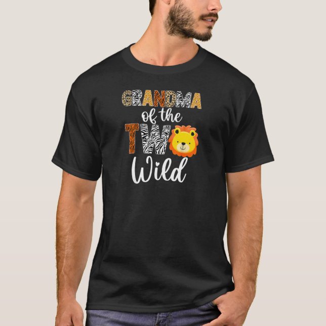 Womens Grandma of the Two Wild Nana Baby Lion 2nd  T-Shirt (Front)