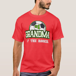 Womens Grandma Rookie of Year 1st Birthday Soccer T-Shirt